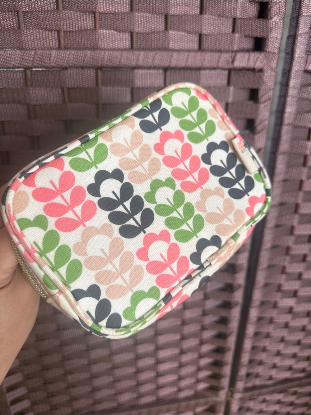 Orla Kiely Floral Leaf Pattern Cosmetic Pouch